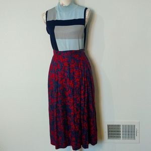 A-line Paisley Printed Skirt